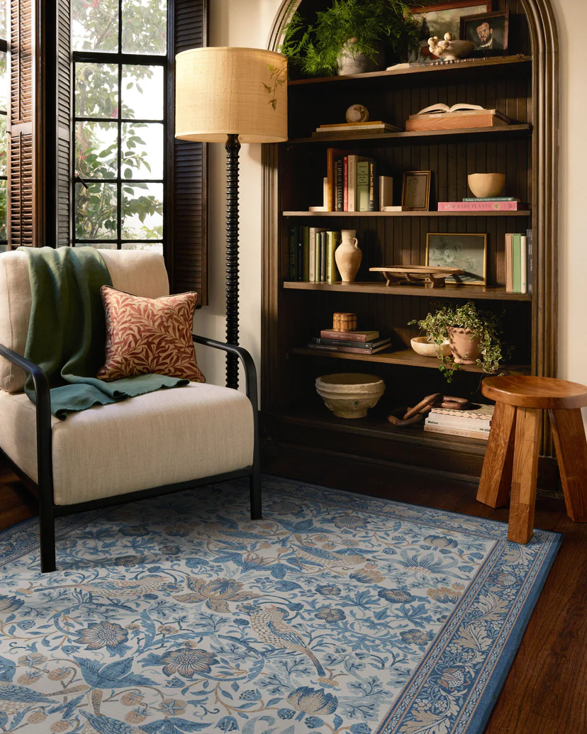 Strawberry Thief Indigo & Ivory Rug - 图片 3